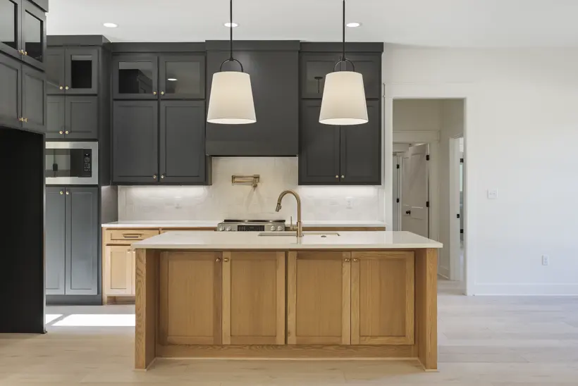 Black and white kitchen