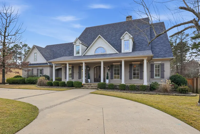 Farmhouse with a wide porch