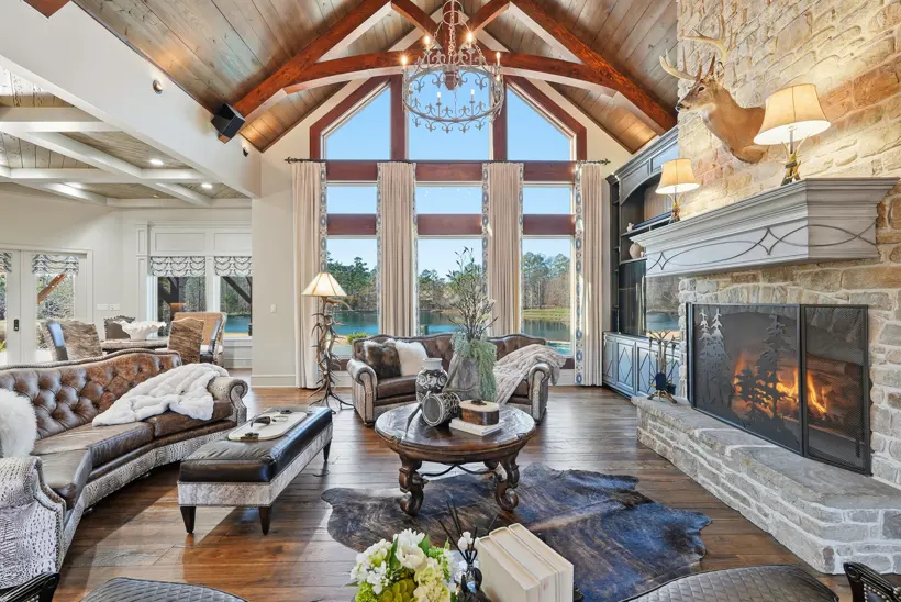 Timber-frame great room